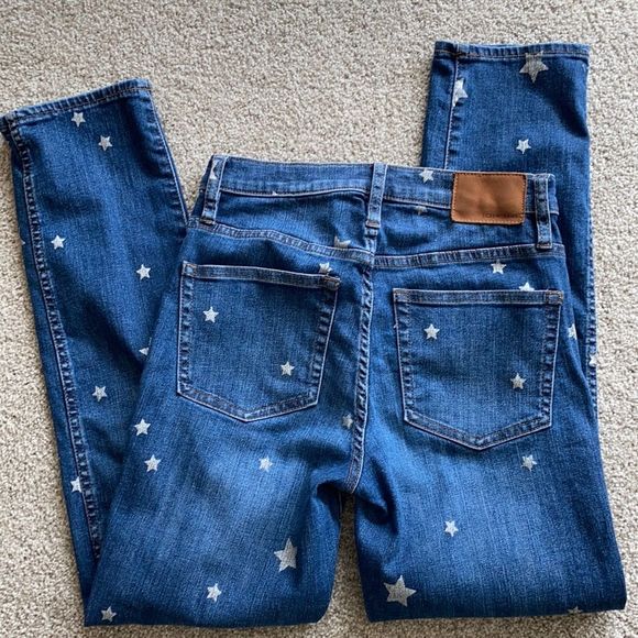 New J Crew Vintage straight jean with star print - Picture 8 of 9